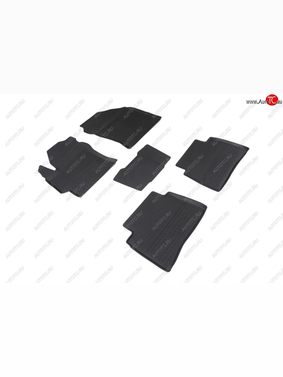 Резиновые коврики в салон с высоким бортом SeiNtex Toyota Corolla E210 седан дорестайлинг (2018-2022)  в Керчи Республика Крым