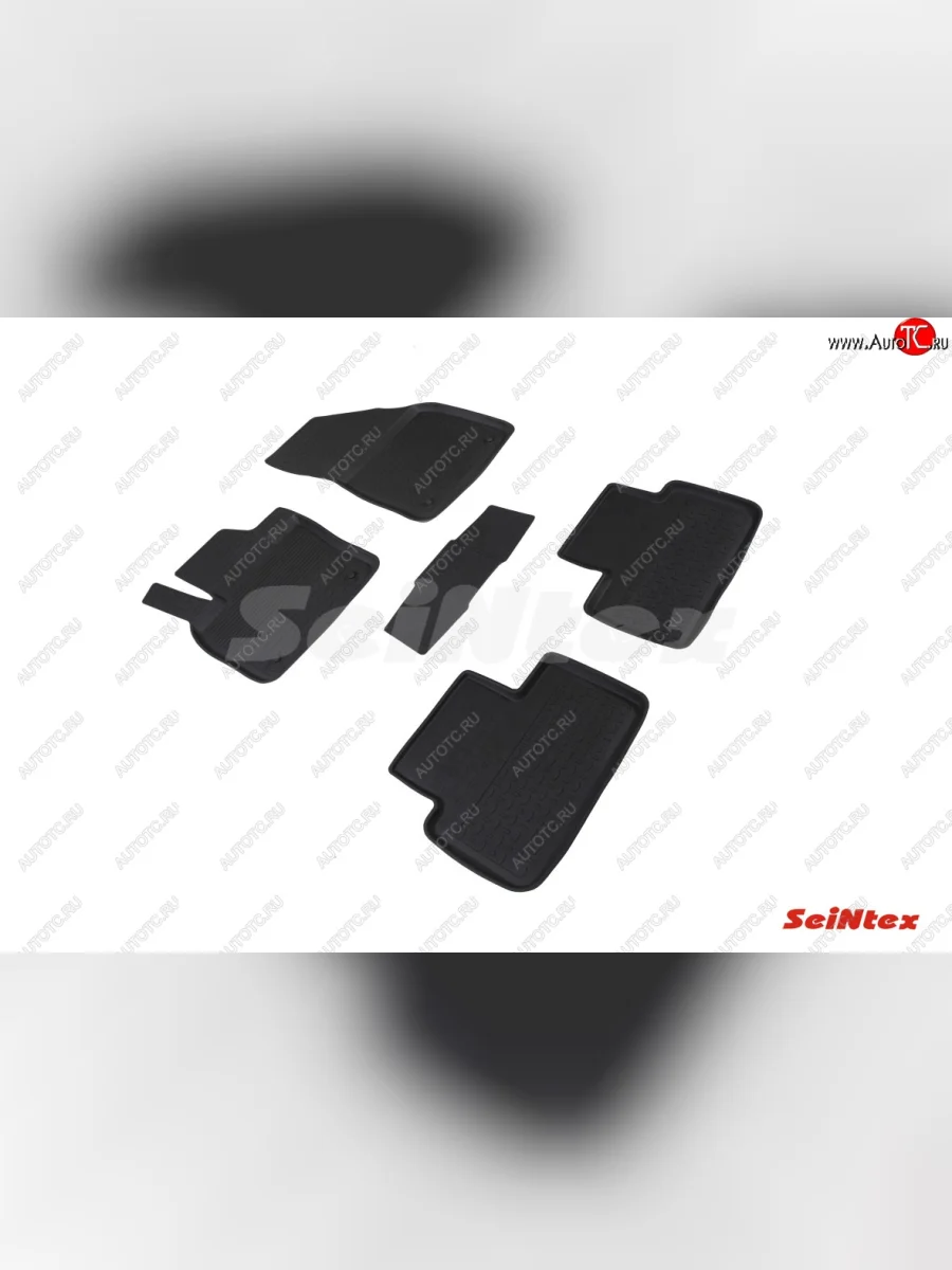Резиновые коврики в салон с высоким бортом SeiNtex Volvo XC40 (2017-2022)  в Самаре Самарской области