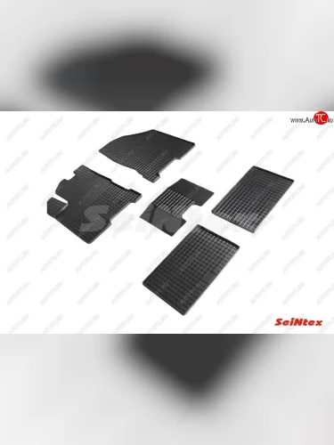 Резиновые коврики в салон с рисунком Сетка SeiNtex Лада ВАЗ Веста 2180 седан дорестайлинг (2015-2023)