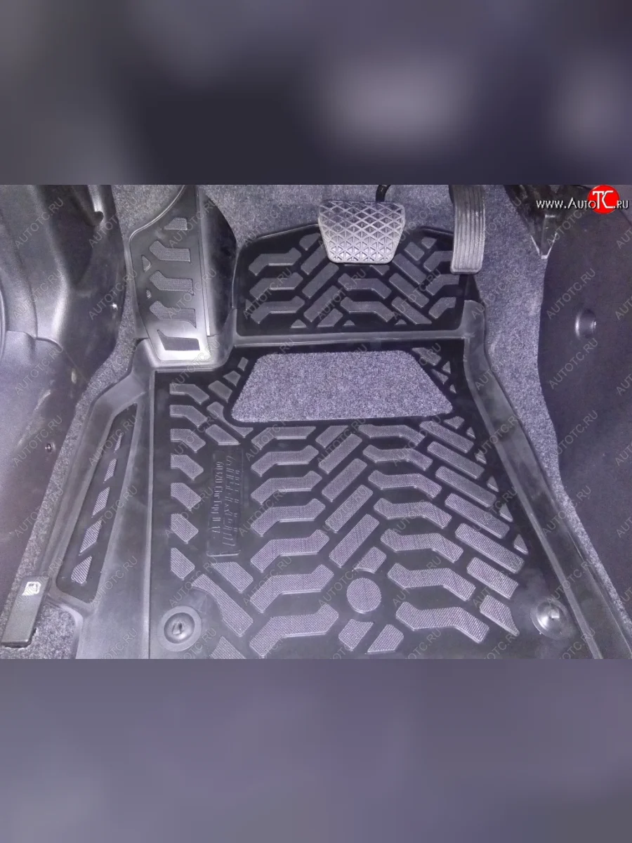 Коврики салона Aileron (3D с подпятником) Chery Tiggo 2 (2017-2025)  с доставкой в г. Керчь