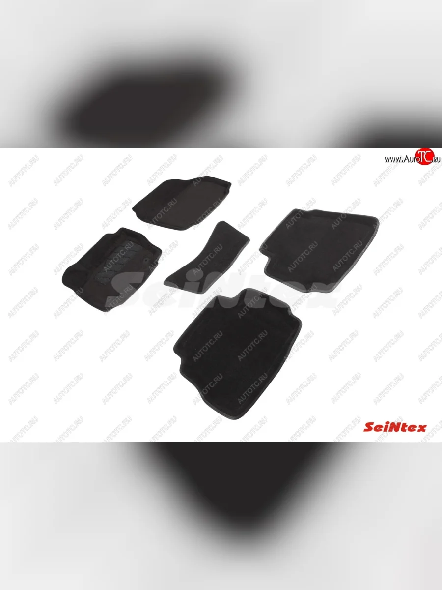 Комплект 3D ковриков в салон (ворсовые / чёрные) Seintex Ford Mondeo Mk4,BD рестайлинг, седан (2010-2014)  в Керчи Республика Крым