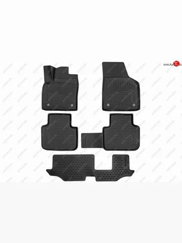 Коврики 3D в салон Triumf (полиуретан с эффектом шагреневой кожи, 4 мм) Volkswagen Teramont  CA1 (2016-2020) дорестайлинг