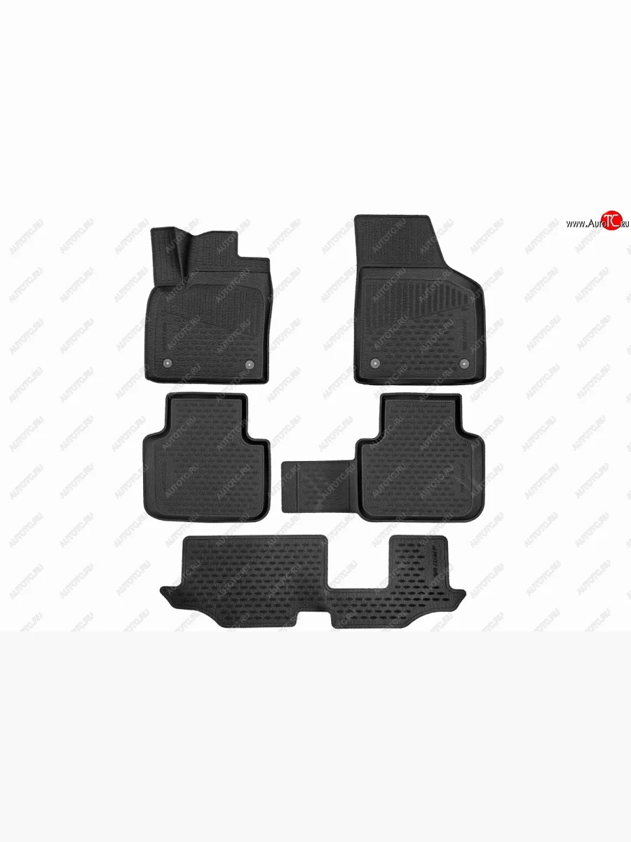 Коврики 3D в салон Triumf (полиуретан с эффектом шагреневой кожи, 4 мм)  Volkswagen Teramont (2016-2020) CA1  в Керчи Республика Крым