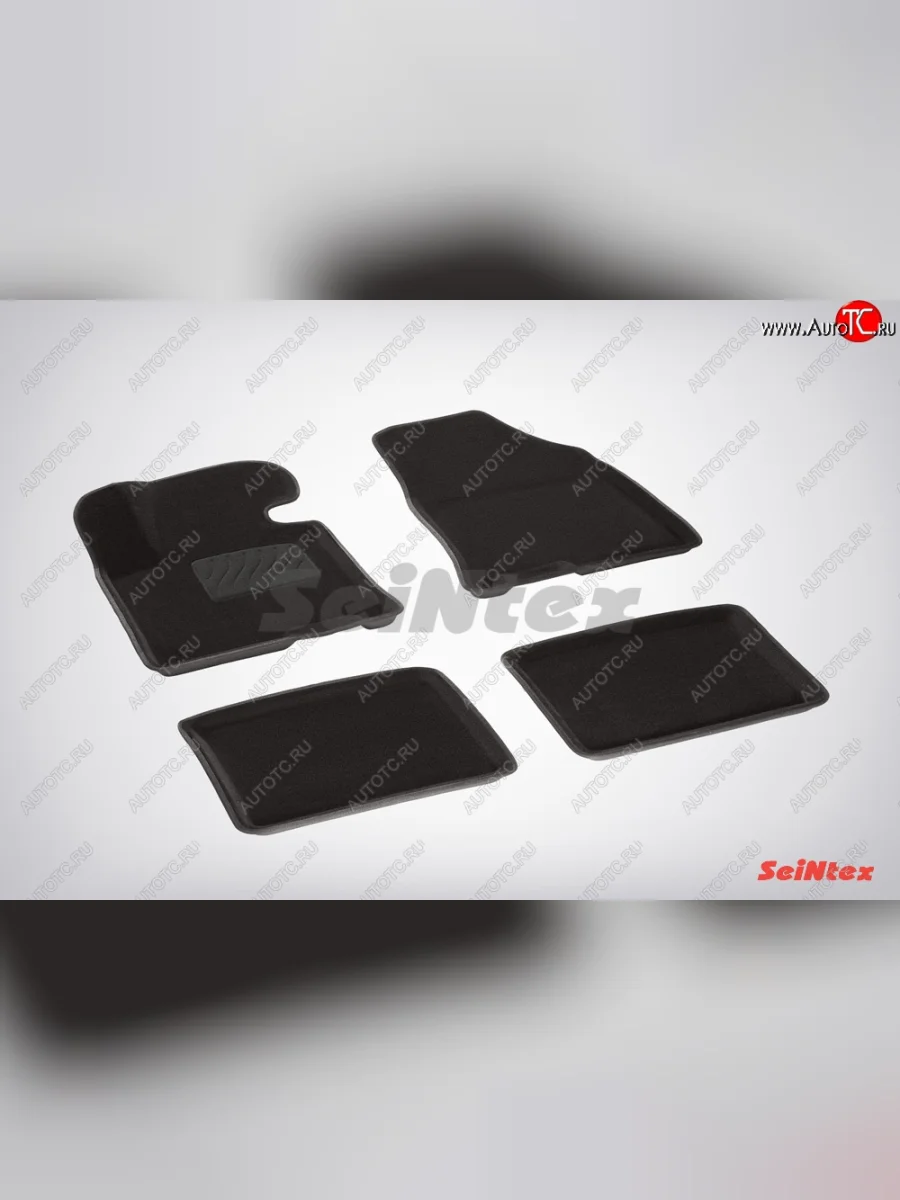 Комплект 3D ковриков в салон (ворсовые / чёрные) Seintex Hyundai I40 1 VF дорестайлинг седан (2011-2015)  с доставкой в г. Керчь