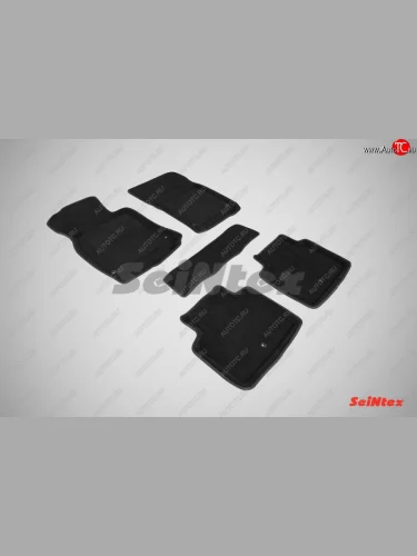 Комплект 3D ковриков в салон (ворсовые / чёрные) Seintex INFINITI Q70 Y51 дорестайлинг (2013-2015)
