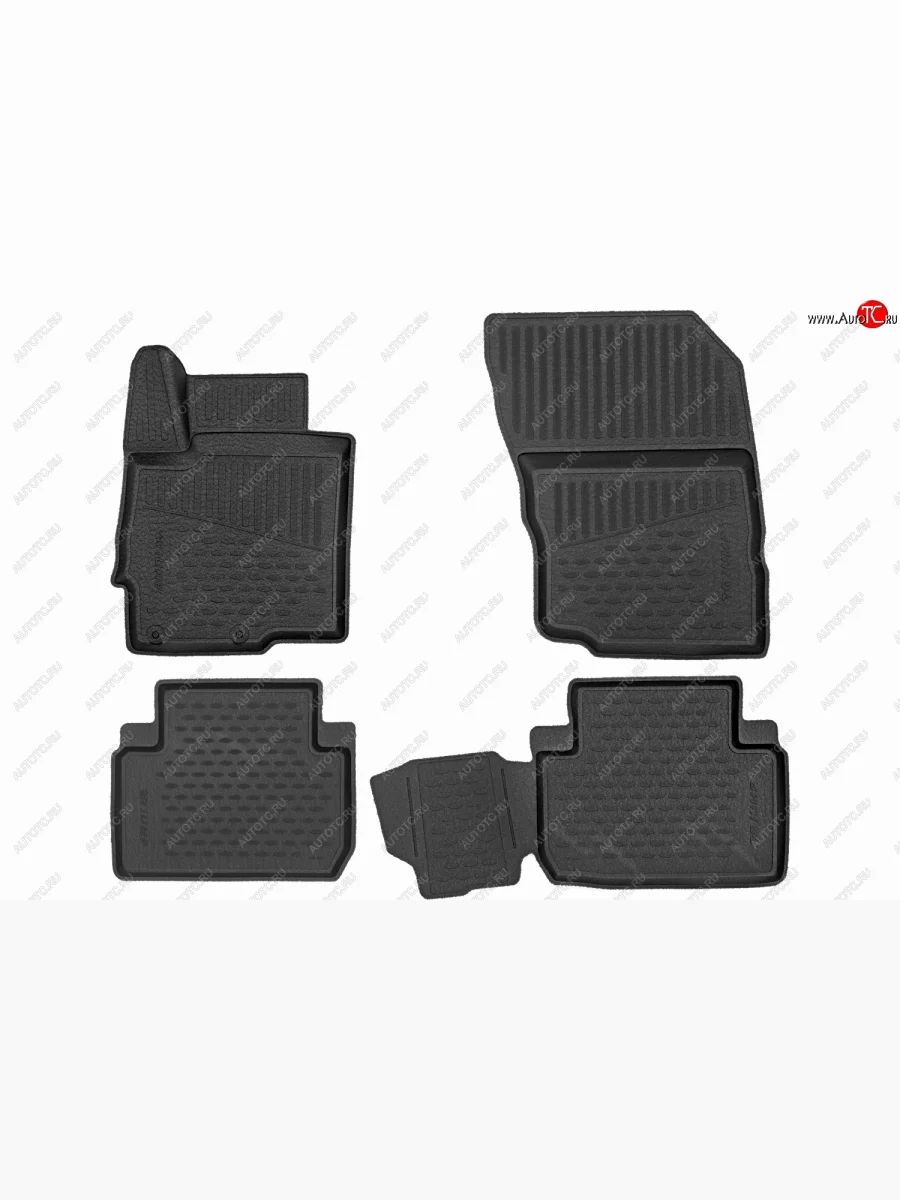 Коврики 3D в салон Triumf (полиуретан с эффектом шагреневой кожи, 4 мм) Mitsubishi Eclipse Cross GK дорестайлинг (2017-2021)  в Самаре Самарской области