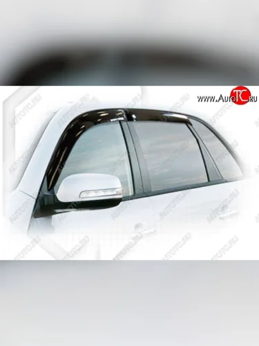 Дефлектора окон CA-Plastic (Classic полупрозрачный) KIA Sorento XM рестайлинг (2012-2015)