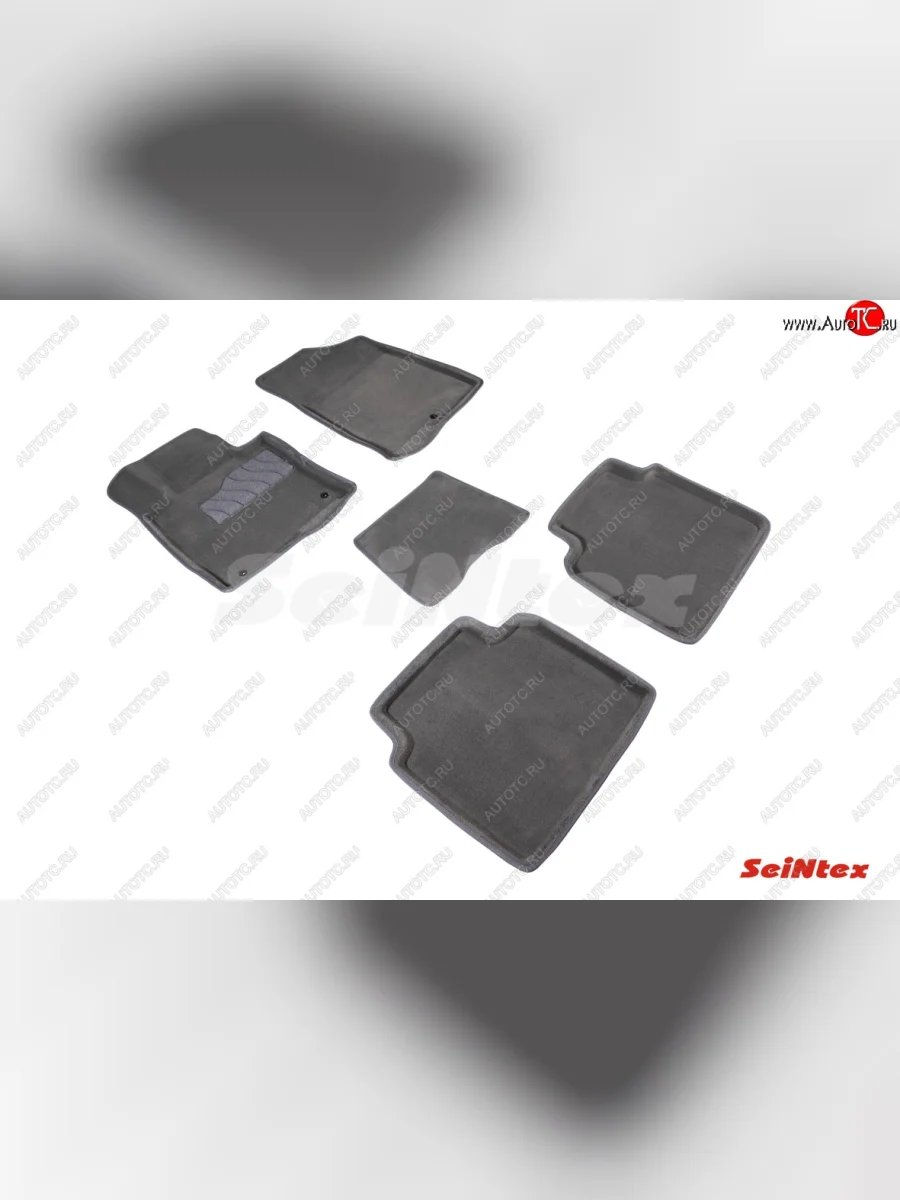 Комплект 3D ковриков в салон (ворсовые / серые) Seintex KIA Optima 4 JF дорестайлинг седан (2016-2018)  с доставкой в г. Керчь