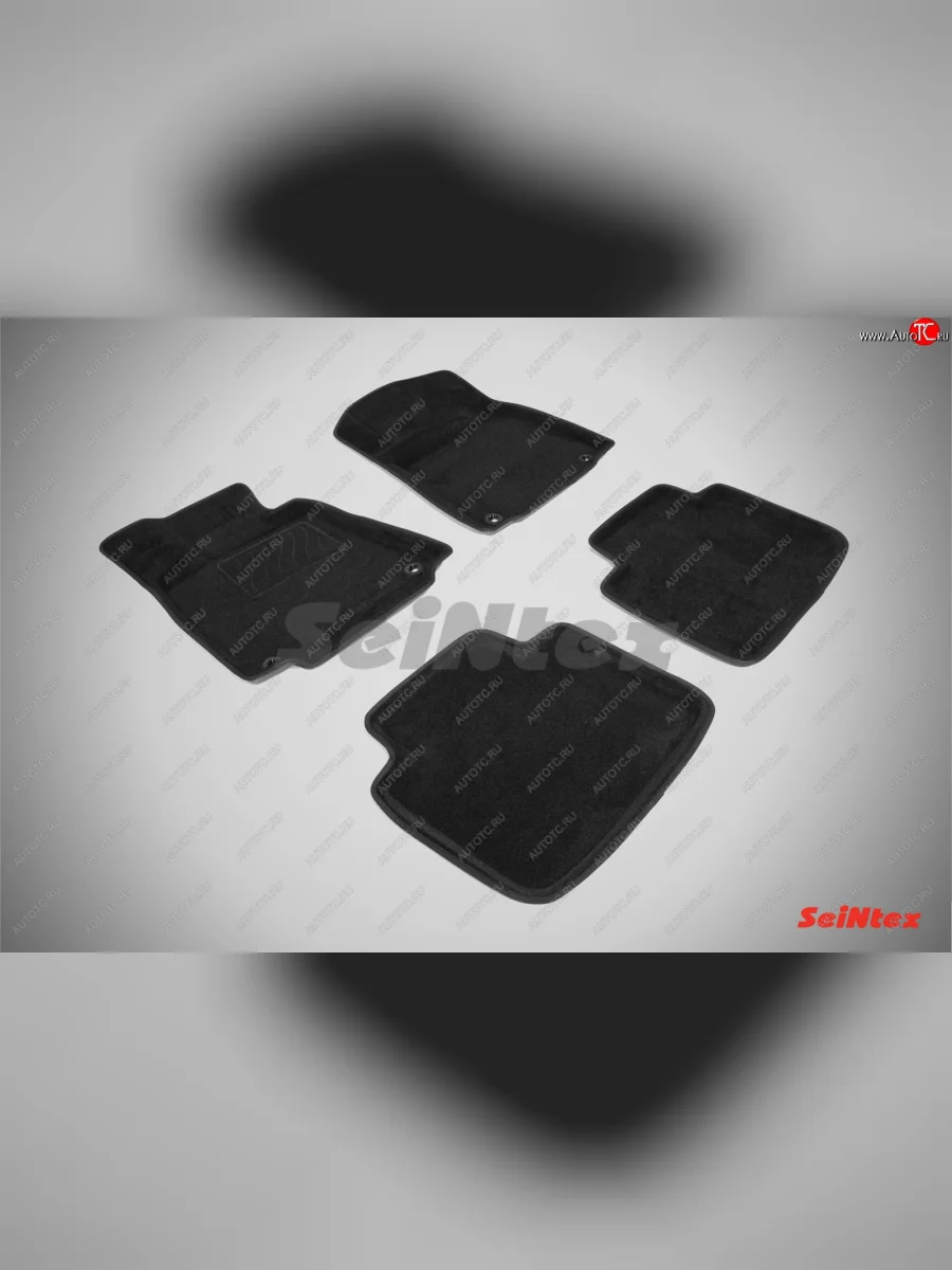 Комплект 3D ковриков в салон (ворсовые / чёрные) Seintex Lexus GS300 S190 дорестайлинг (2005-2006)  в Самаре Самарской области
