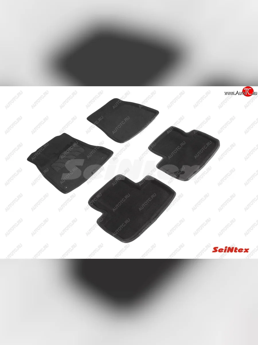 Комплект 3D ковриков в салон (ворсовые / чёрные) (кроме версий с гибридным двигателем) Seintex Lexus IS250 XE20 седан дорестайлинг (2005-2013)  с доставкой в г. Пермь