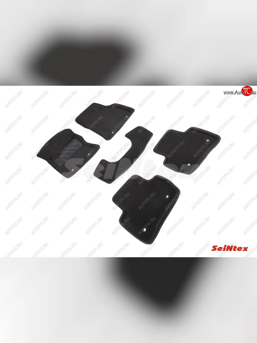 Комплект 3D ковриков в салон (ворсовые / чёрные) Seintex Land Rover Range Rover Velar 1 L560 дорестайлинг (2017-2022)  в Керчи Республика Крым