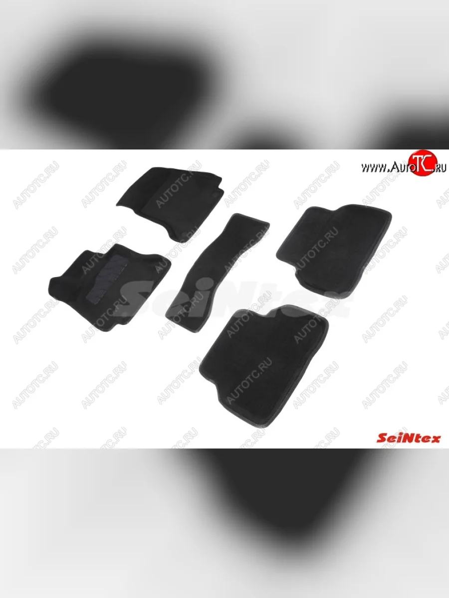 Комплект 3D ковриков в салон (ворсовые / чёрные) Seintex Mercedes-Benz C-Class W205 дорестайлинг седан (2015-2018)  в Воронеже Воронежской области