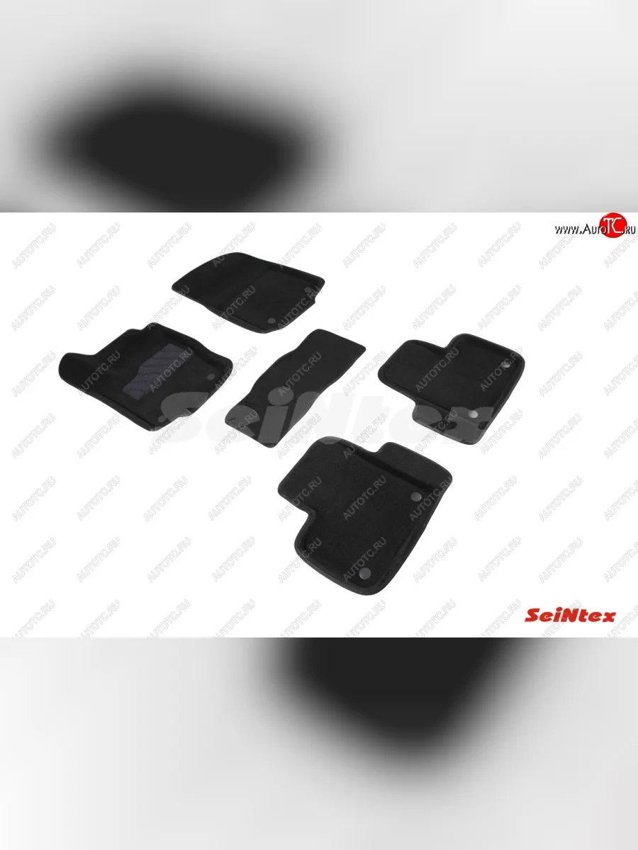 Комплект 3D ковриков в салон (ворсовые / чёрные) Seintex Mercedes-Benz GLE class C292 (2015-2025)  в Самаре Самарской области