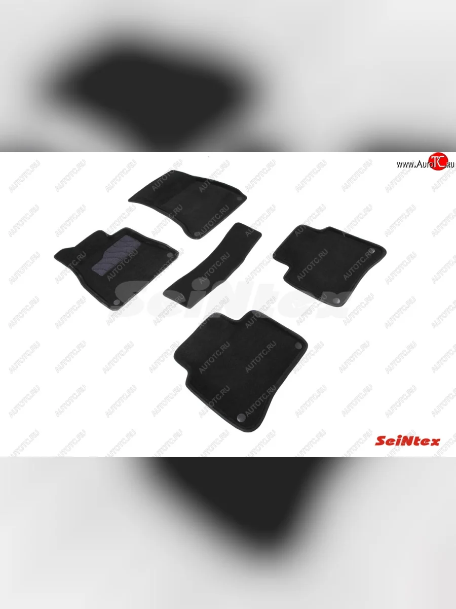 Комплект 3D ковриков в салон (ворсовые / чёрные) (long) Seintex  Mercedes-Benz S class (2013-2017) W222  в Самаре Самарской области