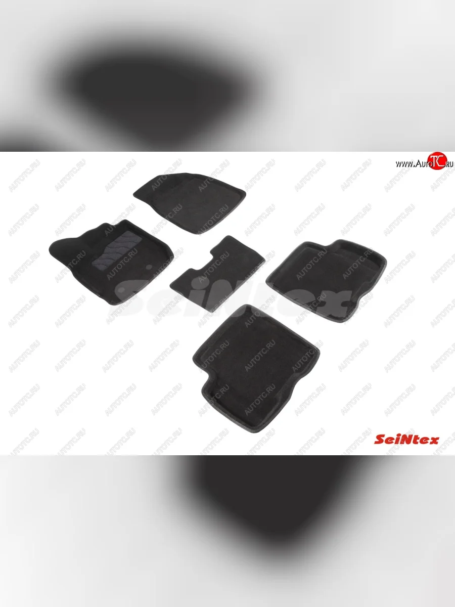 Комплект 3D ковриков в салон (ворсовые / чёрные) Seintex Renault Arkana (2019-2025)  в Керчи Республика Крым