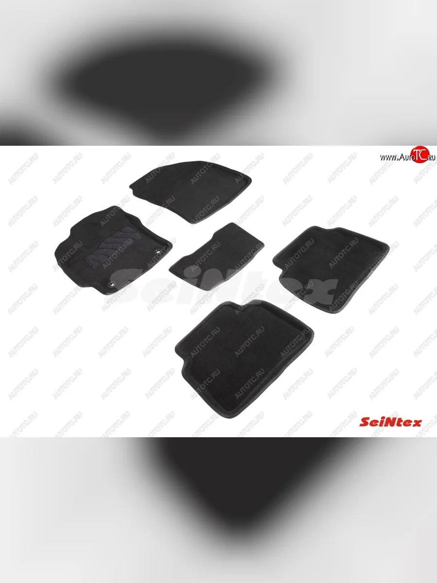 Комплект 3D ковриков в салон (ворсовые / чёрные) Seintex Toyota Corolla E210 седан дорестайлинг (2018-2022)  в Перми Пермском крае
