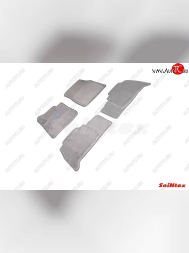 Комплект 3D ковриков в салон (ворсовые / серые) Seintex Toyota Land Cruiser 200 дорестайлинг (2007-2012)