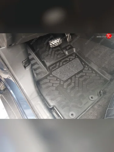 Коврики салона Aileron (3D с подпятником) Mitsubishi Pajero Sport PB дорестайлинг (2008-2013)