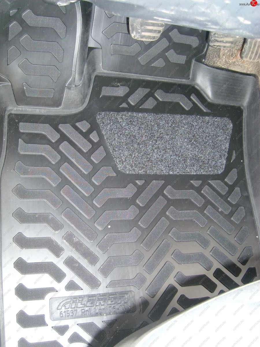 Коврики салона Aileron (3D с подпятником) Renault Logan 1 дорестайлинг (2004-2010)  с доставкой в г. Керчь