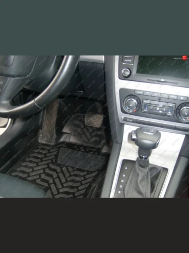  Коврики салона Aileron (3D с подпятником) Skoda Octavia  A5 (2004-2008) дорестайлинг лифтбэк, дорестайлинг универсал