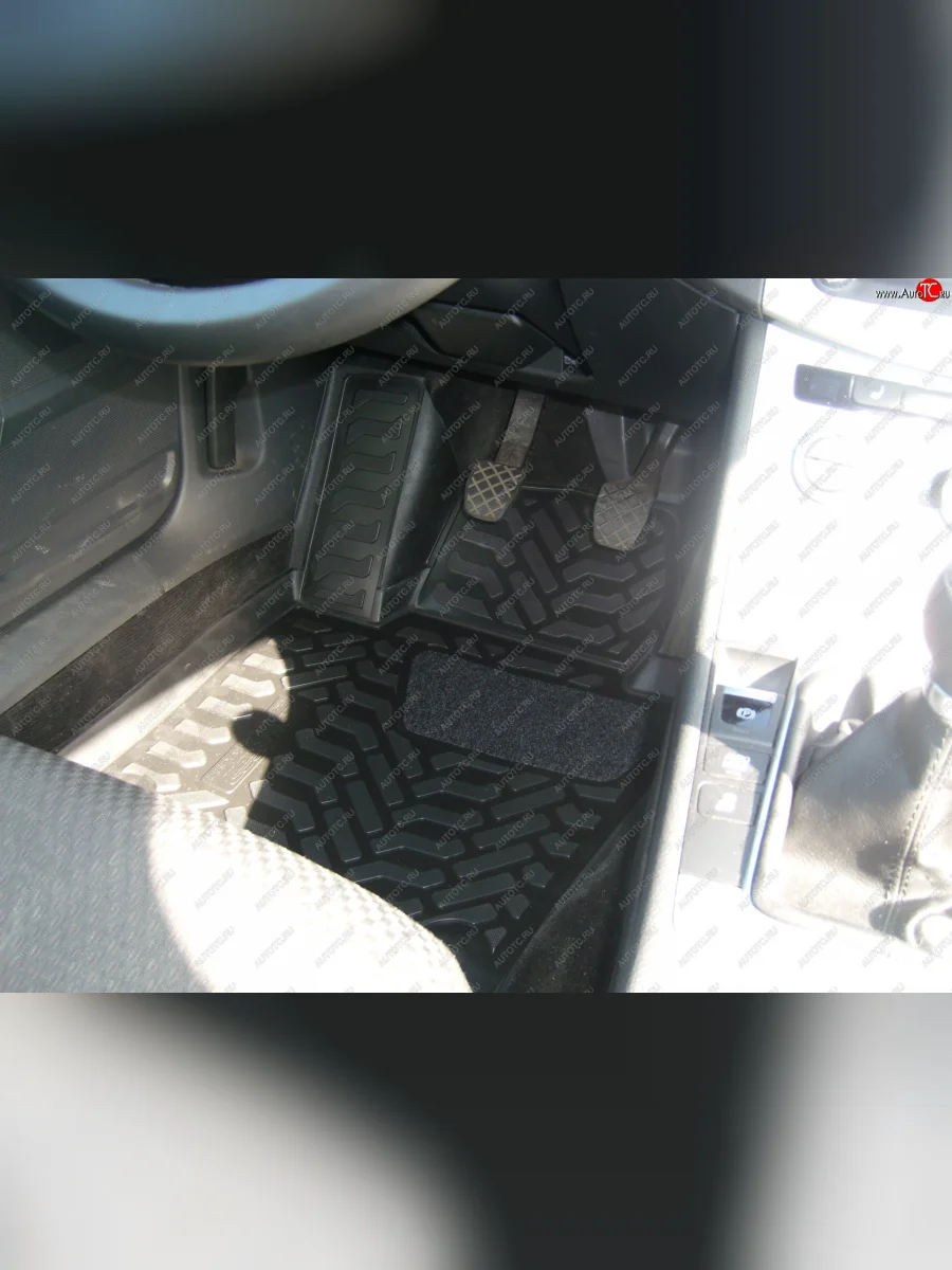 Коврики салона Aileron (3D с подпятником) Volkswagen Passat B7 седан (2010-2015)  в Самаре Самарской области