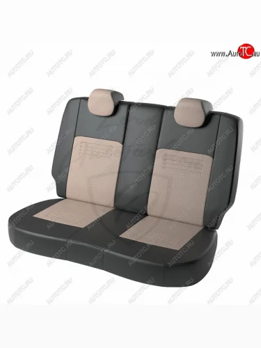 Чехлы для сидений Lord Autofashion Турин (экокожа) (Черный, вставка бежевая) Hyundai I30 2 GD дорестайлинг универсал (2011-2015)