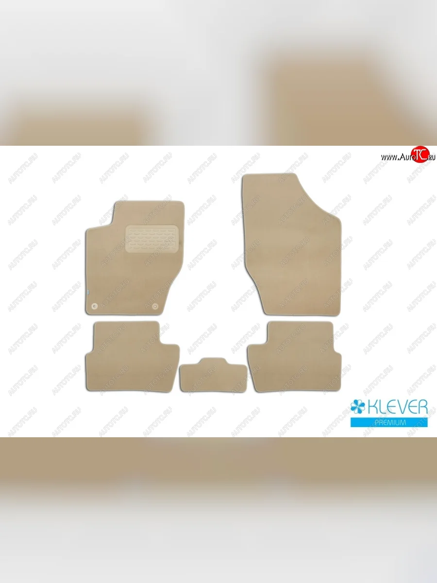 Коврики в салон (текстиль, бежевые) Klever Premium Peugeot 408  дорестайлинг (2010-2017)  в Самаре Самарской области