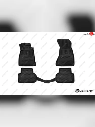 Коврики 3D в салон (полиуретан) 4WD Element Audi A5 F5 дорестайлинг, лифтбэк (2016-2020)