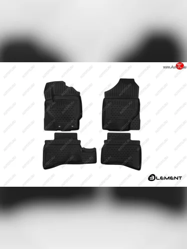Коврики 3D в салон (полиуретан) (правый руль) Element Toyota Aqua  P10 (2011-2014) дорестайлинг