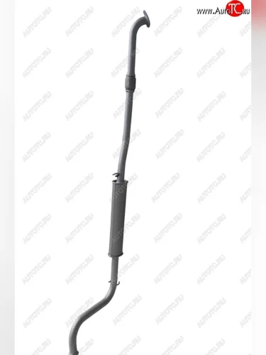 Резонатор (с гофрой) ТВС Гост (Усиленный) Лада ВАЗ Гранта 2190 седан  дорестайлинг (2011-2017)