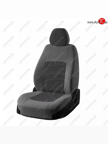 Чехлы для сидений (Comfort) Lord Autofashion Турин (жаккард) (Серый Норд, вставка Тома серый) KIA Cerato 2 TD седан (2008-2013)