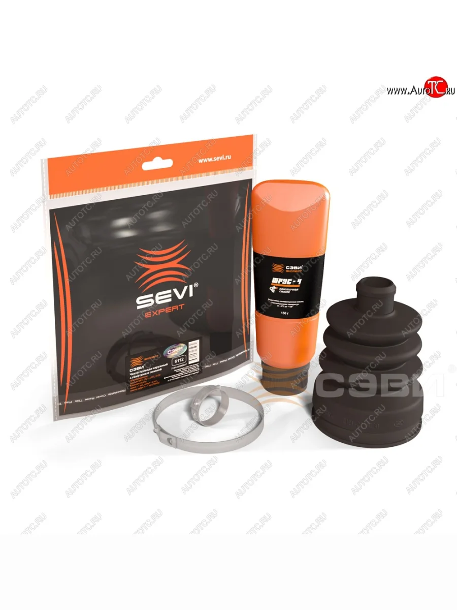 Чехол наружный (пыльник ШРУСа) SEVI Эксперт (смазка+хомут+стопор) Лада ВАЗ нива 4х4 2131 (Legend) 5 дв. 2-ой рестайлинг (2021-2025)  в Керчи Республика Крым