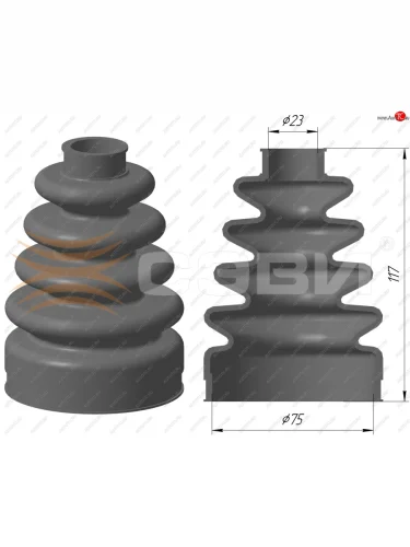 Чехол наружный (пыльник ШРУСа) SEVI Эксперт Renault Fluence рестайлинг (2012-2016)