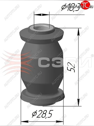 Шарнир рычагов передней подвески СЭВИ-Эксперт Daewoo Matiz M100 дорестайлинг (1998-2000)