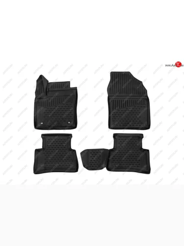 Коврики 3D в салон (полиуретан) (2WD, SUV) Element Toyota C-HR  NGX10, ZGX10 (2016-2019) дорестайлинг