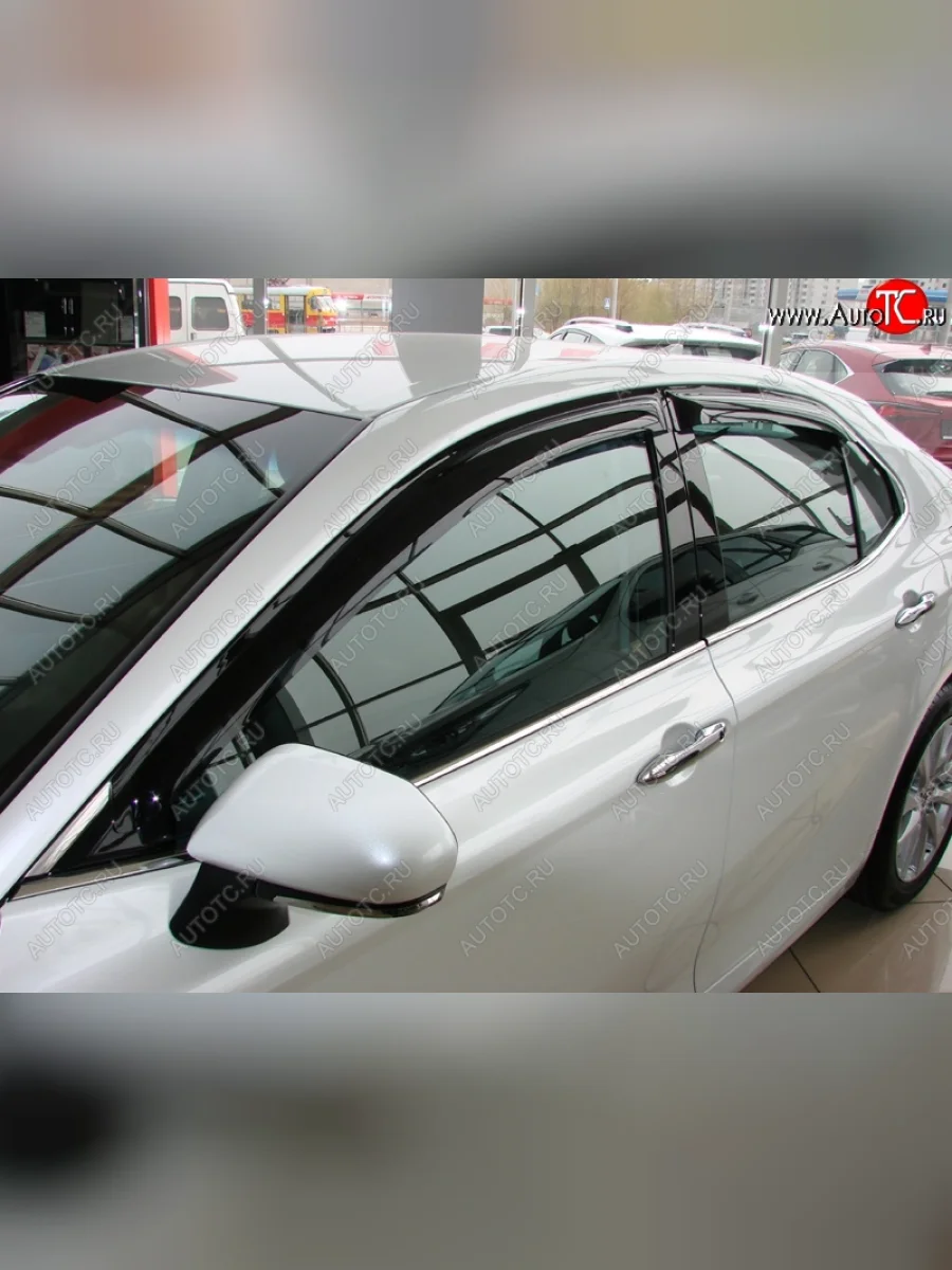 Дефлекторы окон (ветровики) SIM Toyota Camry XV70 дорестайлинг (2017-2021)  в Перми Пермском крае