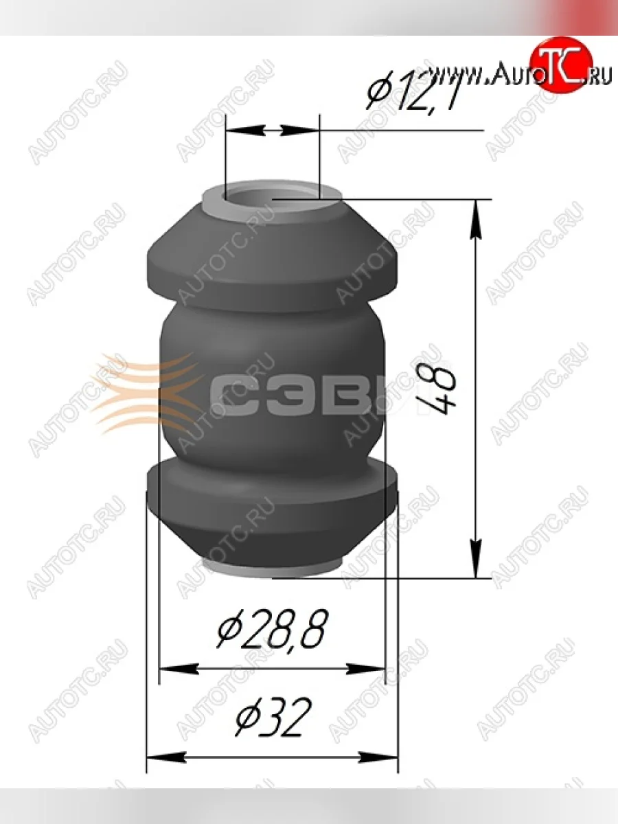 Шарнир рычагов передней подвески СЭВИ-Эксперт (передний) Chevrolet Aveo T200 хэтчбек 5 дв (2002-2008)  в Перми Пермском крае