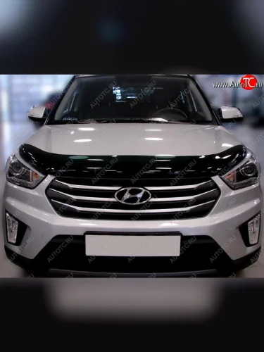 Дефлектор капота SIM Hyundai Creta  GS (2015-2021) дорестайлинг, рестайлинг
