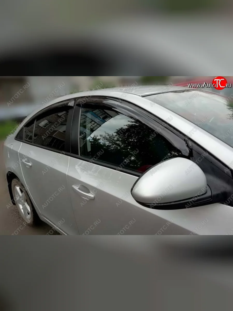 Дефлекторы окон (ветровики) SIM  Chevrolet Cruze (2009-2015) J300  в Самаре Самарской области