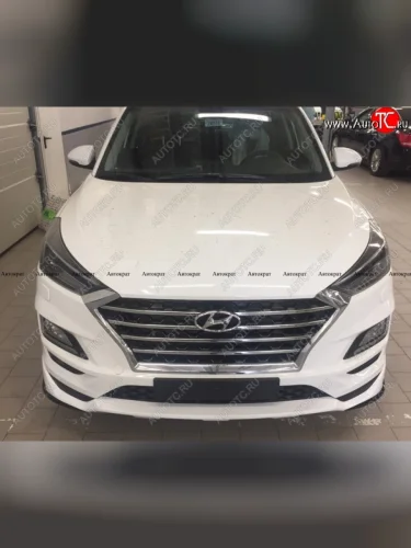Юбка переднего бампера АВТОКРАТ Hyundai Tucson TL рестайлинг (2018-2021)