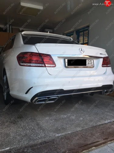 Лип спойлер АВТОКРАТ AMG Mercedes-Benz E-Class  W212 (2009-2017) дорестайлинг седан, рестайлинг седан