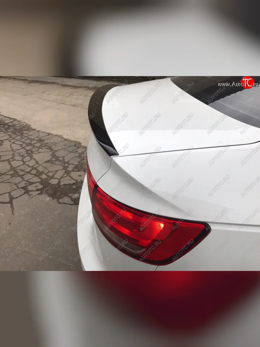 Лип спойлер АВТОКРАТ  Audi A4 (2016-2020) B9 (Неокрашенный)  в Самаре Самарской области