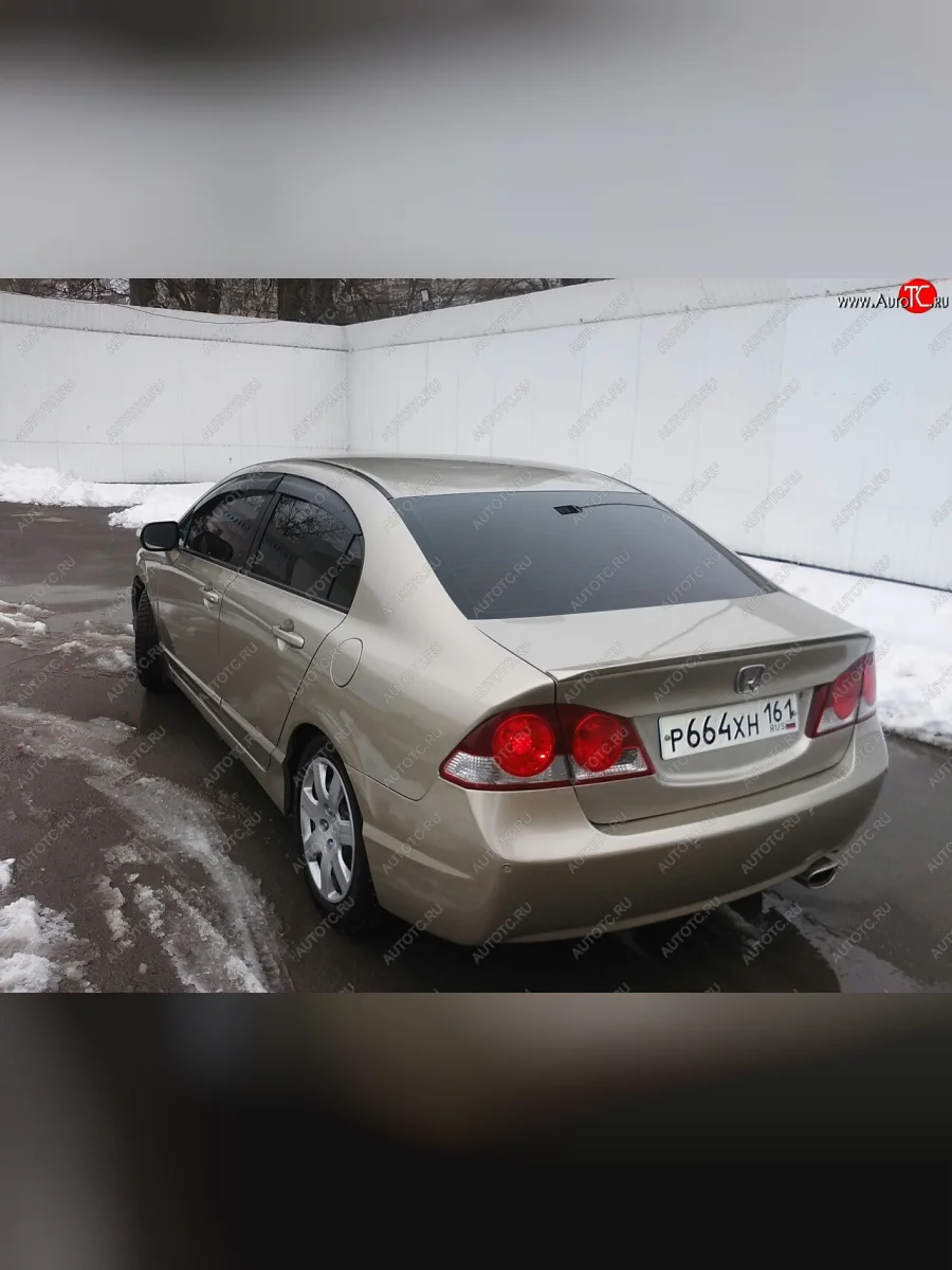 Лип спойлер АВТОКРАТ  Honda Civic (2005-2011) FD (Неокрашенный)  с доставкой в г. Керчь