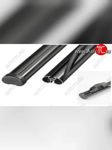 Поперечные дуги рейлингов АПС АЭРО (длина 1300 мм, крепление Скоба) (Черного цвета)  