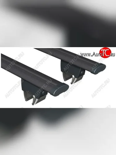 Поперечные дуги рейлингов АПС АЭРО (длина 1300 мм с винтовым зажимом Краб) (Черного цвета) Лада ВАЗ 2123 (Нива Шевроле) дорестайлинг (2002-2008)