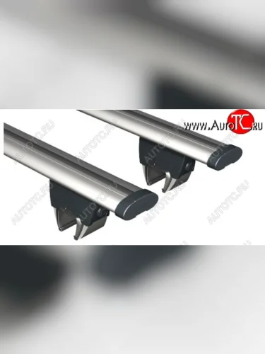 Поперечные дуги рейлингов АПС АЭРО (длина 1300 мм с винтовым зажимом Краб) (Серого цвета) Лада ВАЗ 2123 (Нива Шевроле) дорестайлинг (2002-2008)