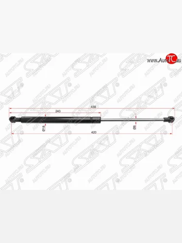 Упор капота SAT (газовый) Chevrolet Epica  V250 (2006-2012)