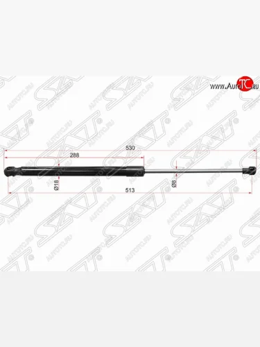 Правый упор капота SAT (газовый) Lexus RX350 AL10 дорестайлинг (2008-2012)