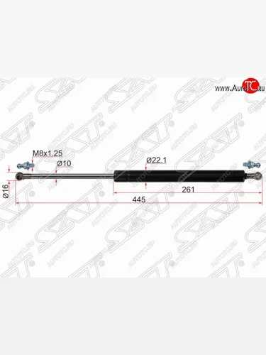Упор крышки багажника SAT Honda Jazz (2008-2015)