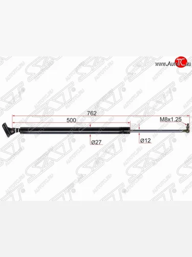 Правый упор крышки багажника SAT (газовый) Hyundai Starex/H1 A1 дорестайлинг (1997-2004)